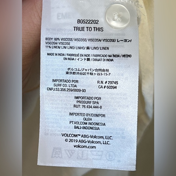 NWT LS Volcom Size Medium (8) - Picture 4 of 6